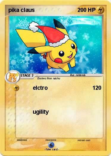 Pokemon pika claus