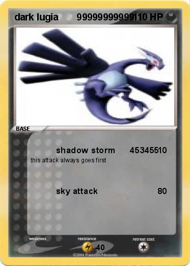 Pokemon dark lugia       99999999999