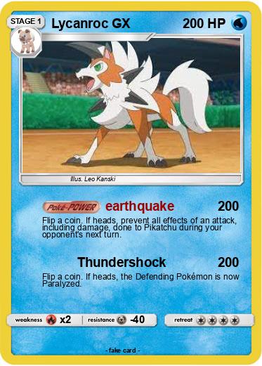 Pokemon Lycanroc GX