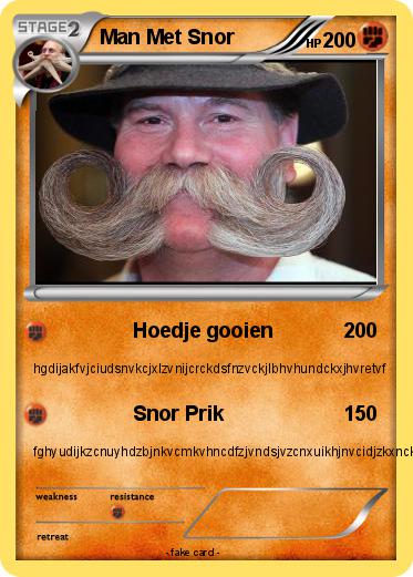 Pokemon Man Met Snor