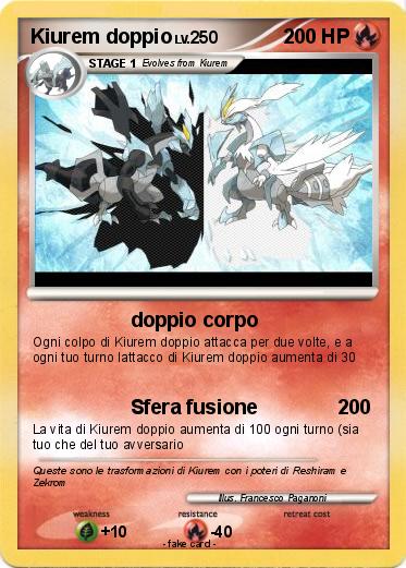 Pokemon Kiurem doppio