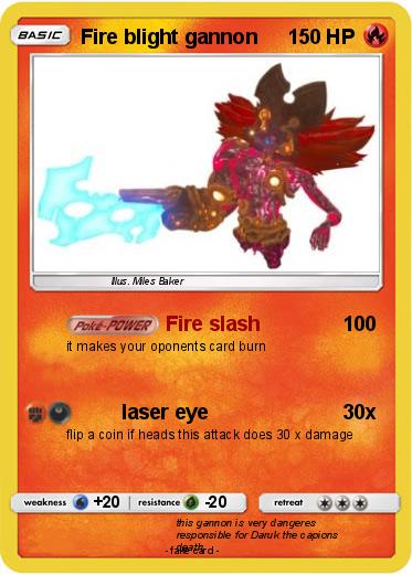 Pokemon Fire blight gannon Pokemon Fire blight gannon