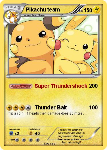 Pokemon Pikachu team