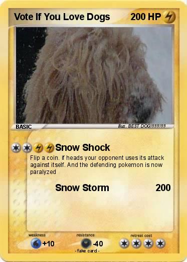 Pokemon Vote If You Love Dogs