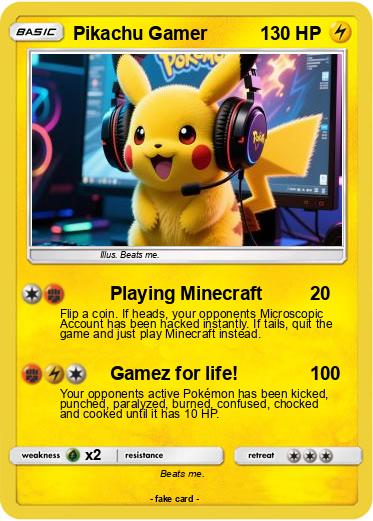 Pokemon Pikachu Gamer