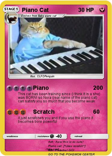 Pokemon Piano Cat