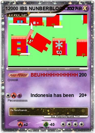 Pokemon 12000 IBS NUNBERBLOCK 1127