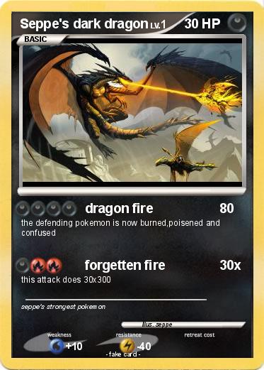 Pokemon Seppe's dark dragon