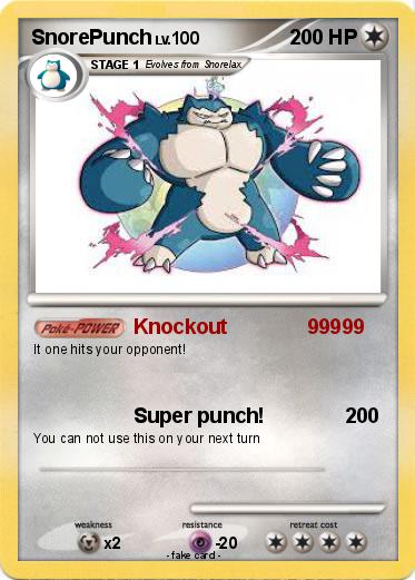 Pokemon SnorePunch
