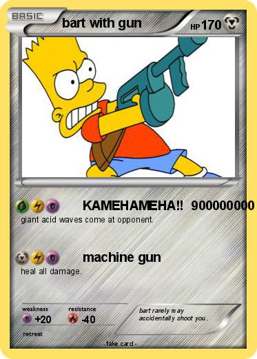 Pokemon bart with gun
