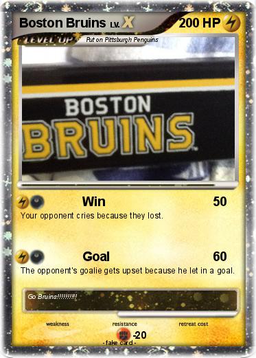 Pokemon Boston Bruins