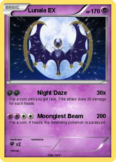 Pokemon Lunala EX