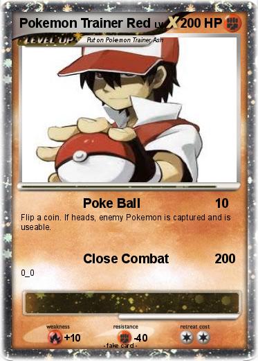 Pokemon Pokemon Trainer Red