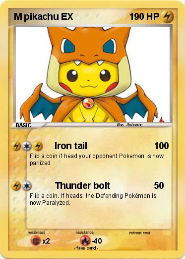 Pokemon M pikachu EX