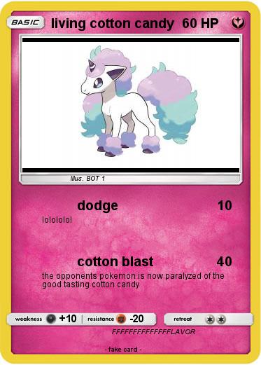 Pokemon living cotton candy