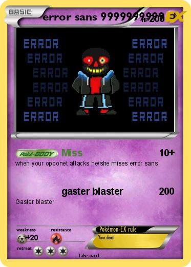 Pokemon error sans 9999999999