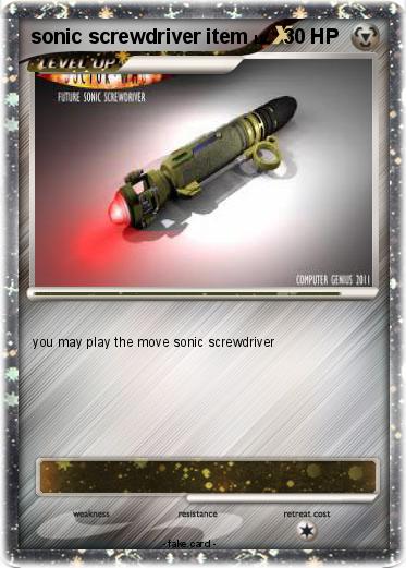 Pokemon sonic screwdriver item