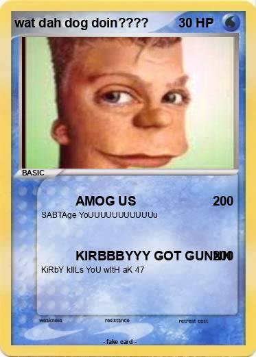 Pokemon wat dah dog doin????