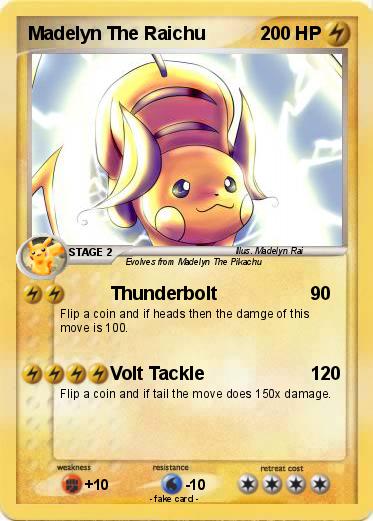 Pokemon Madelyn The Raichu