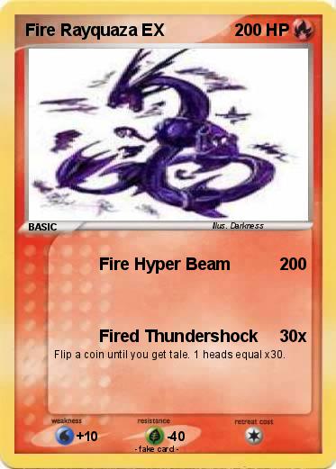 Pokemon Fire Rayquaza EX