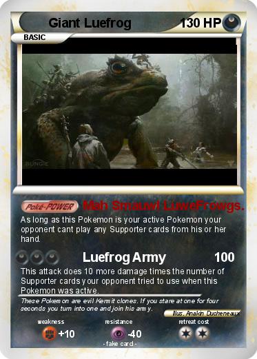 Pokemon Giant Luefrog