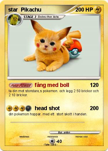 Pokemon star  Pikachu