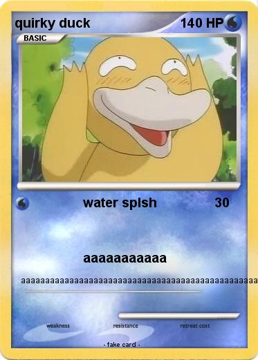 Pokemon quirky duck