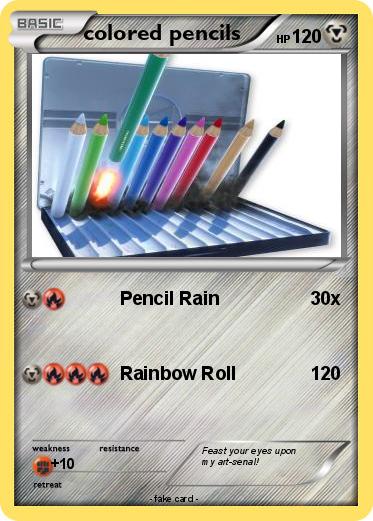 Pokemon colored pencils