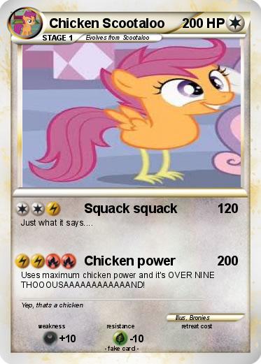 Pokemon Chicken Scootaloo