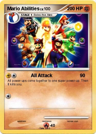 Pokemon Mario Abilities