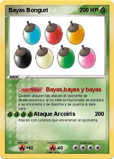 Pokemon Bayas Bonguri