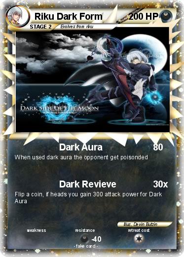 Pokemon Riku Dark Form