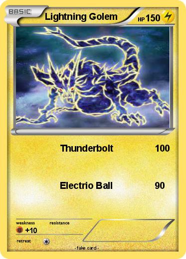 Pokemon Lightning Golem