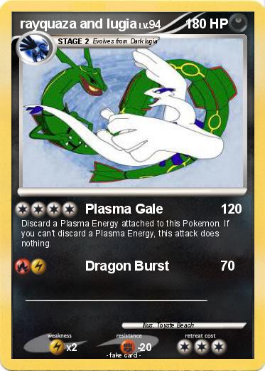 Pokemon rayquaza and lugia