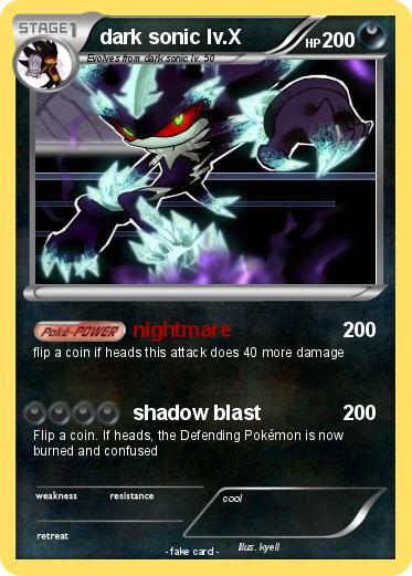 Pokemon dark sonic lv.X