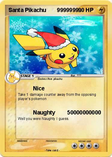 Pokemon Santa Pikachu       9999999..
