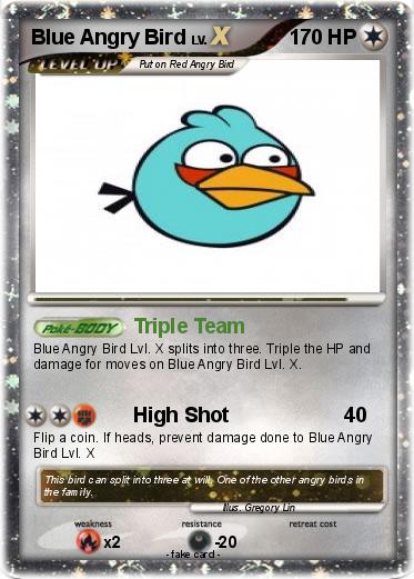 Pokemon Blue Angry Bird