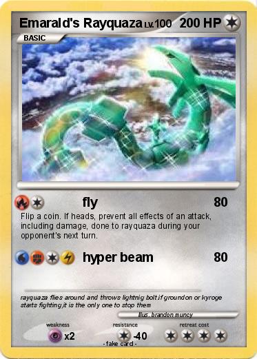 Pokemon Emarald's Rayquaza