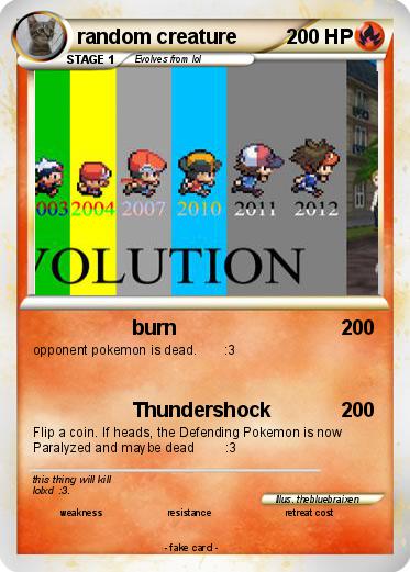 Pokemon random creature