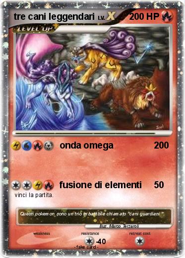 Pokemon tre cani leggendari