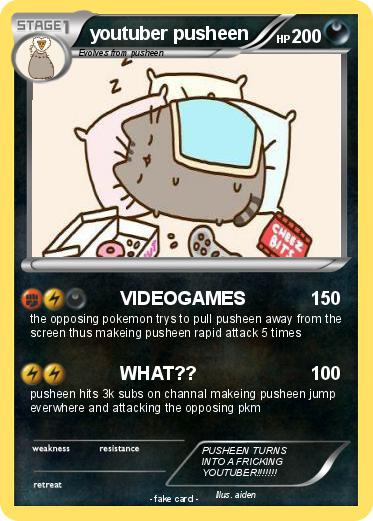 Pokemon youtuber pusheen
