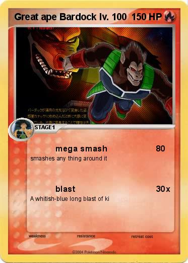 Pokemon Great ape Bardock lv. 100