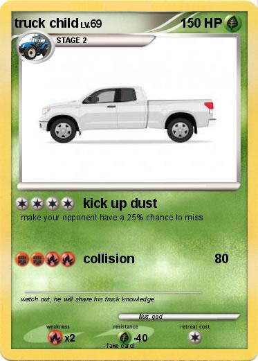 Pokemon truck child