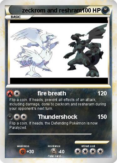 Pokemon zeckrom and reshram