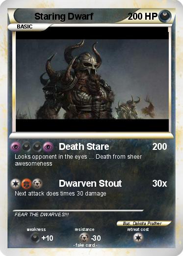 Pokemon Staring Dwarf