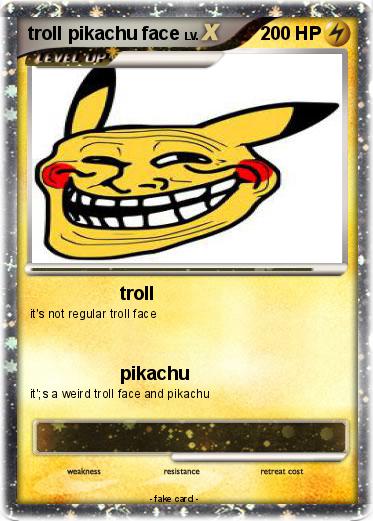 Pokemon troll pikachu face