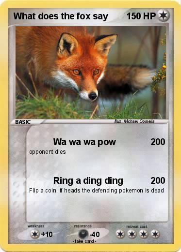 Pokemon What does the fox say
