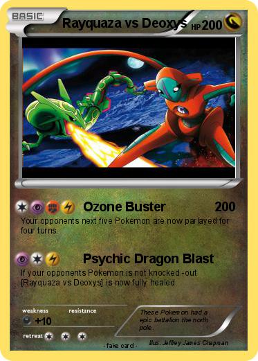 Pokemon Rayquaza vs Deoxys