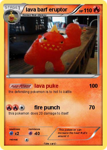Pokemon lava barf eruptor