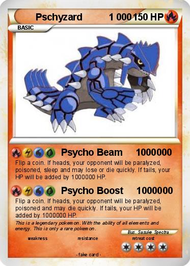 Pokemon Pschyzard          1 000